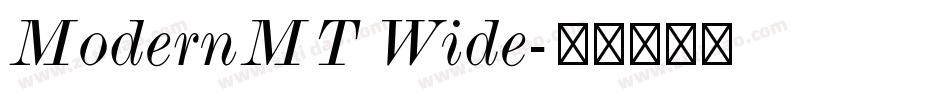 ModernMT Wide字体转换